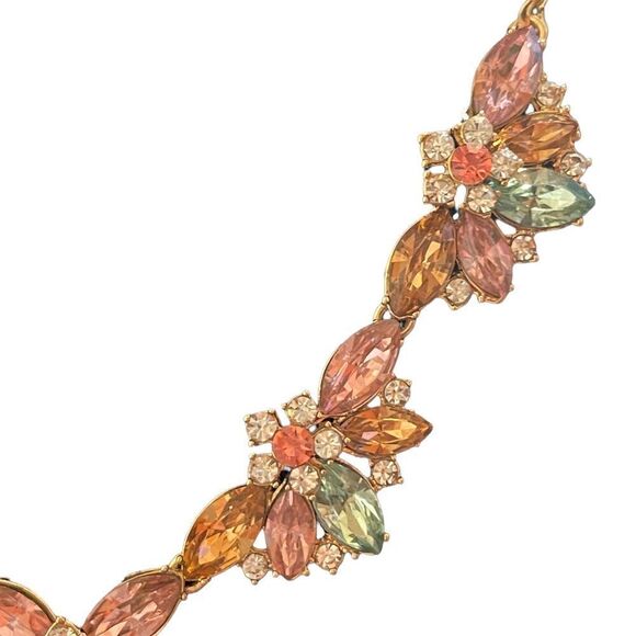 NWOT Charter Club multi colour cluster crystal lariat necklace - Picture 2 of 7